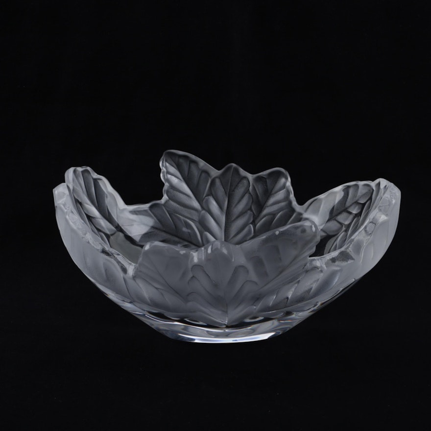 Lalique "Compiegne" Frosted Crystal Bowl