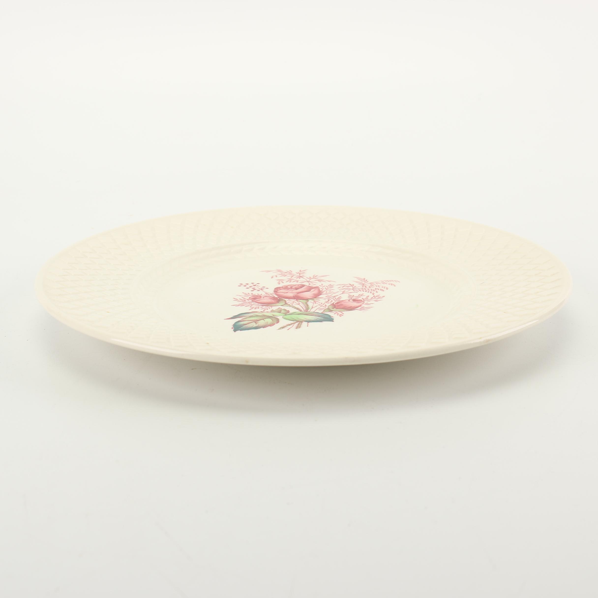 Copeland Spode "Lady Anne" Transfer-Printed Salad and Dinner Plates c. 1941-64