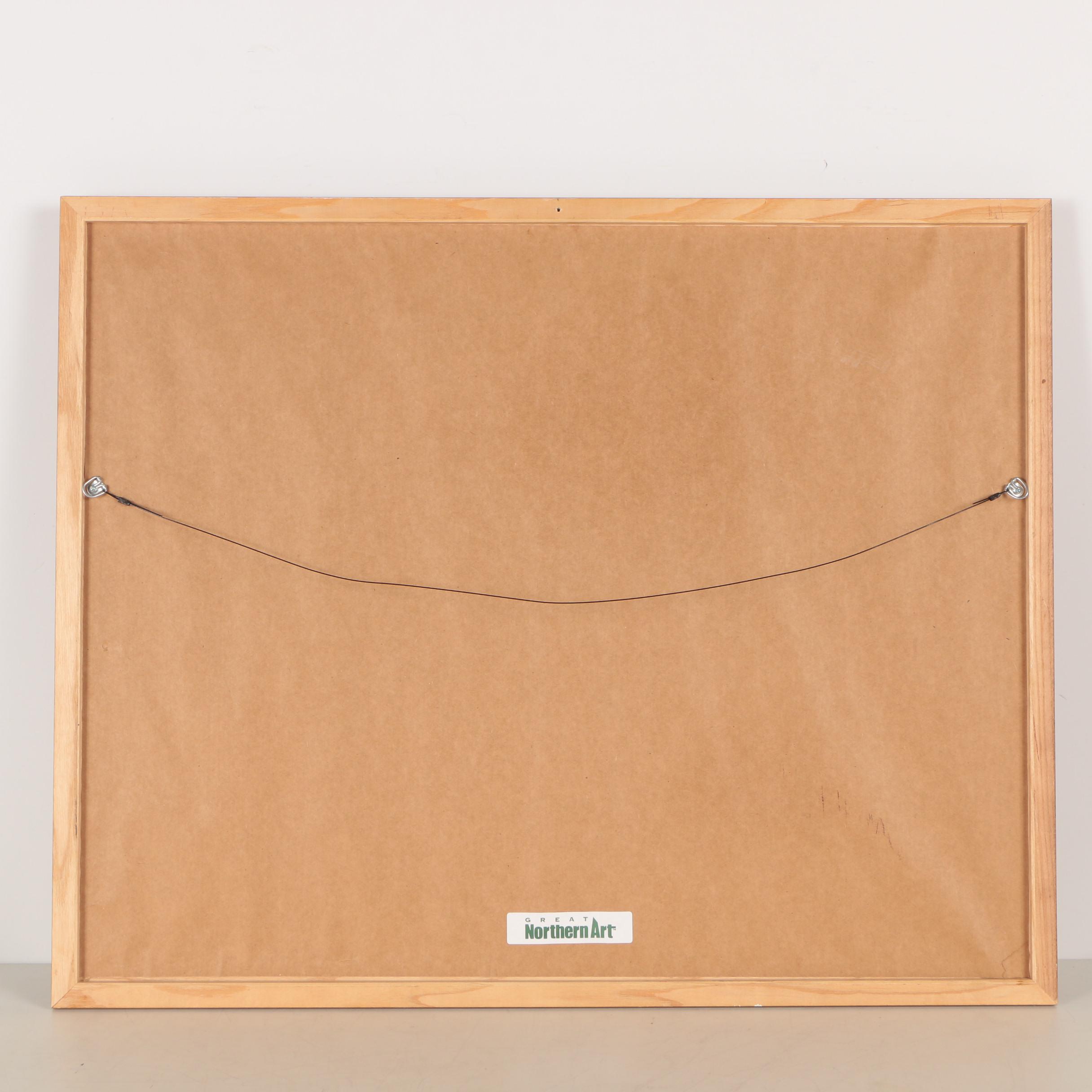 Ron Van Gilder Offset Lithograph "When Seasons Change - White Tail Deer"