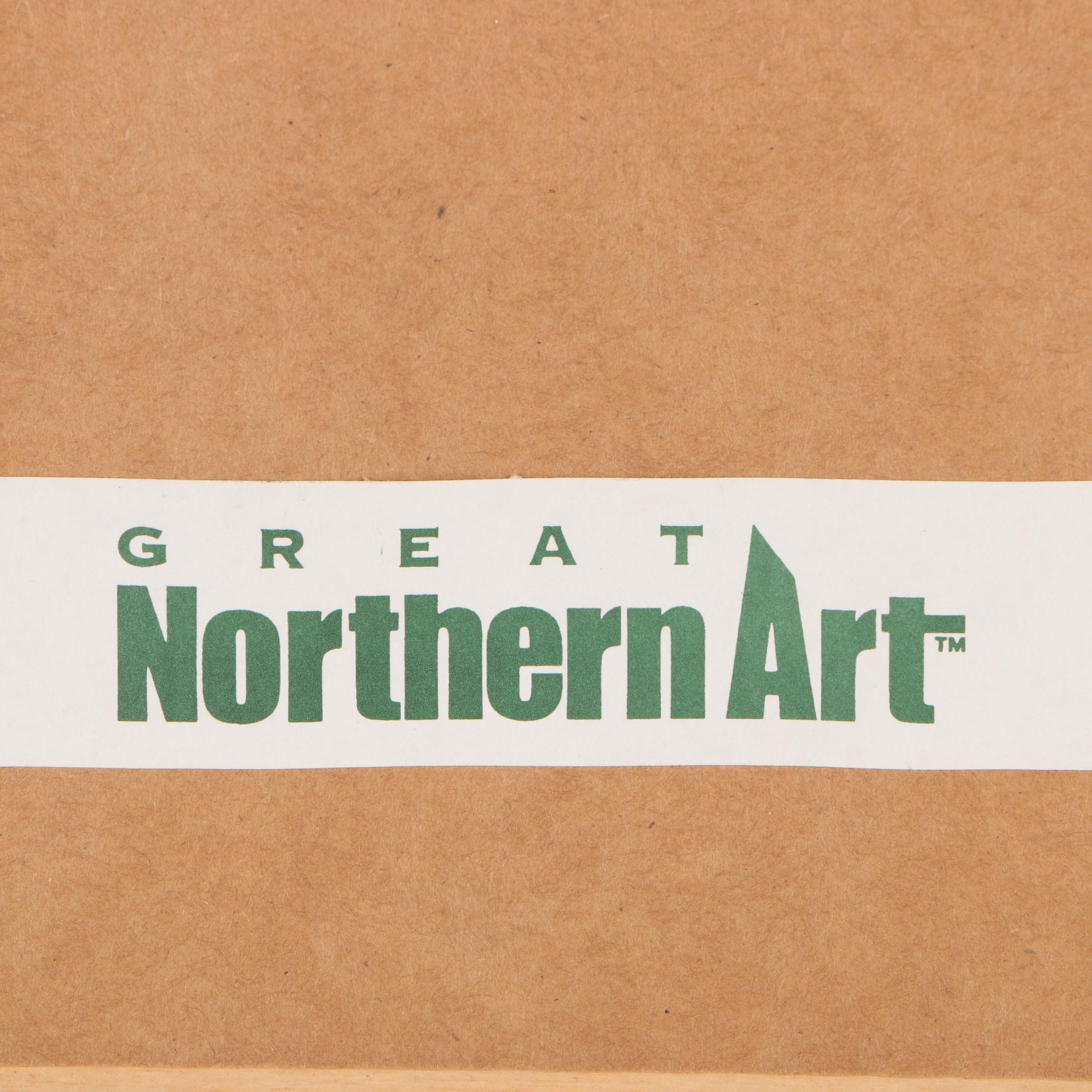 Ron Van Gilder Offset Lithograph "When Seasons Change - White Tail Deer"