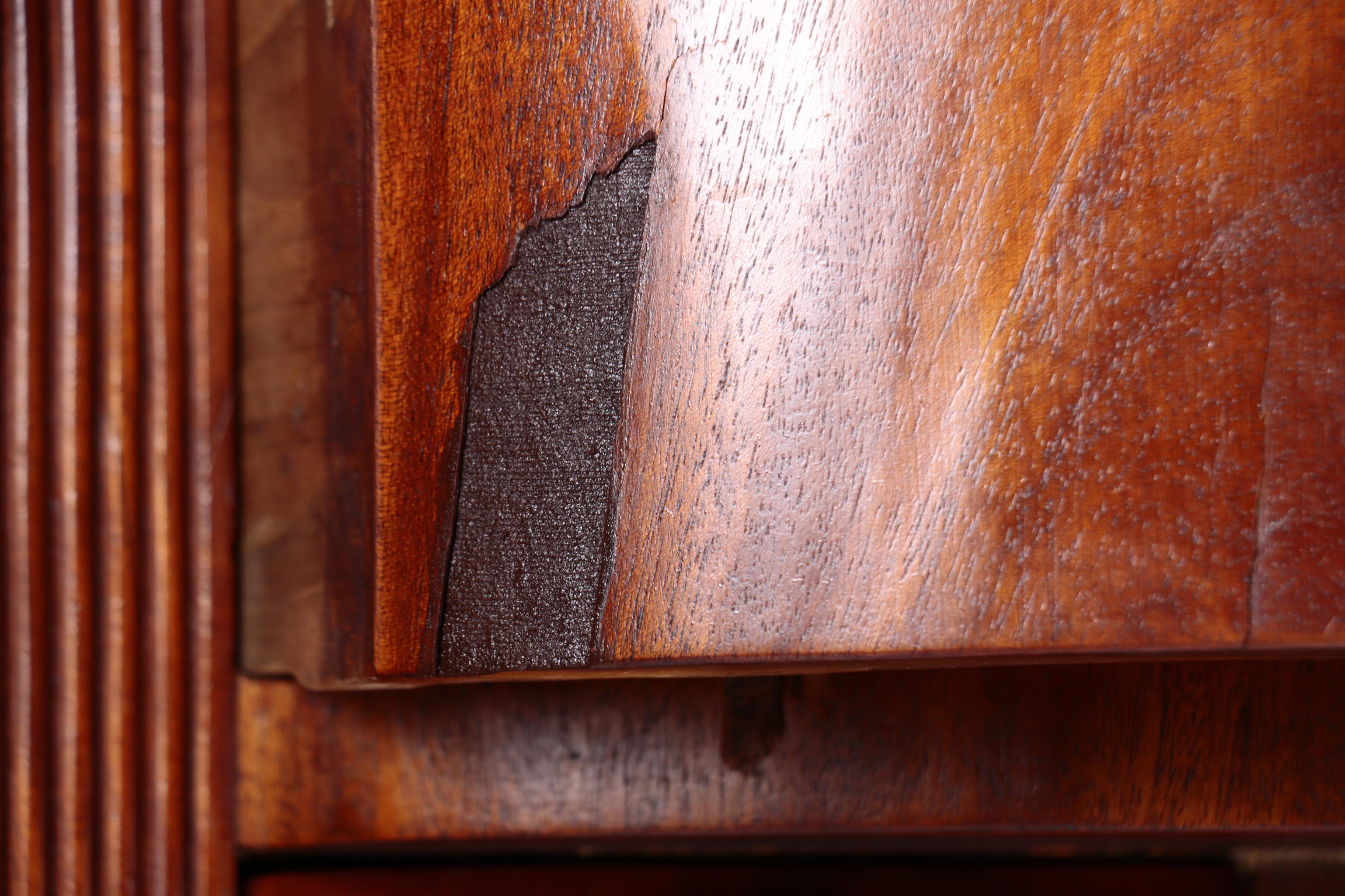 American Classical Flame Mahogany Sideboard, New York, Circa 1830