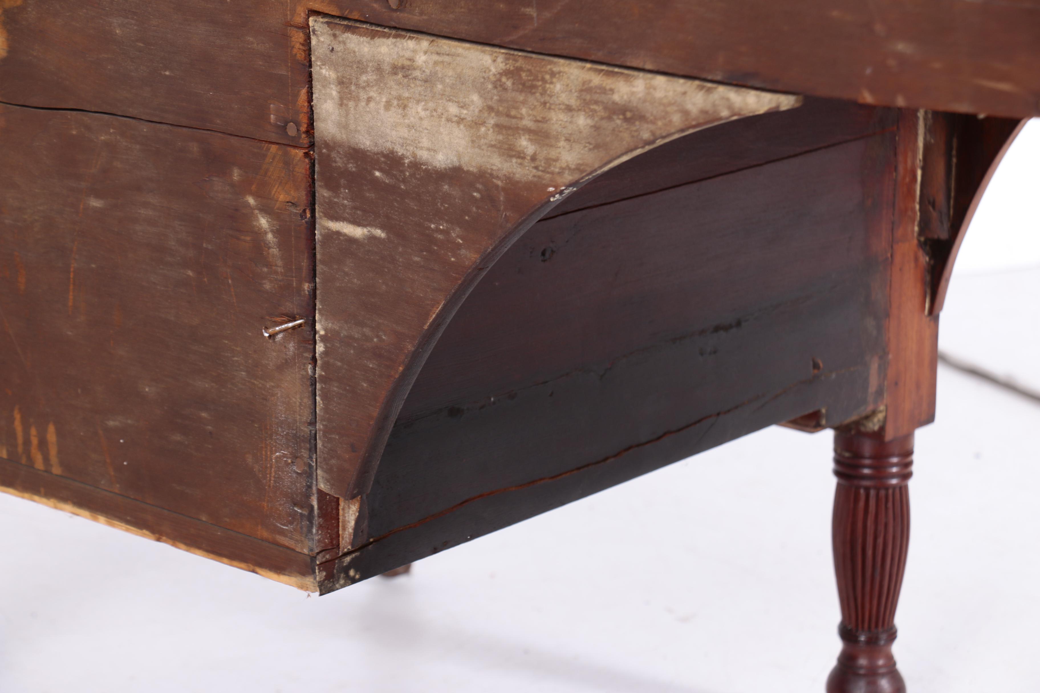 American Classical Flame Mahogany Sideboard, New York, Circa 1830