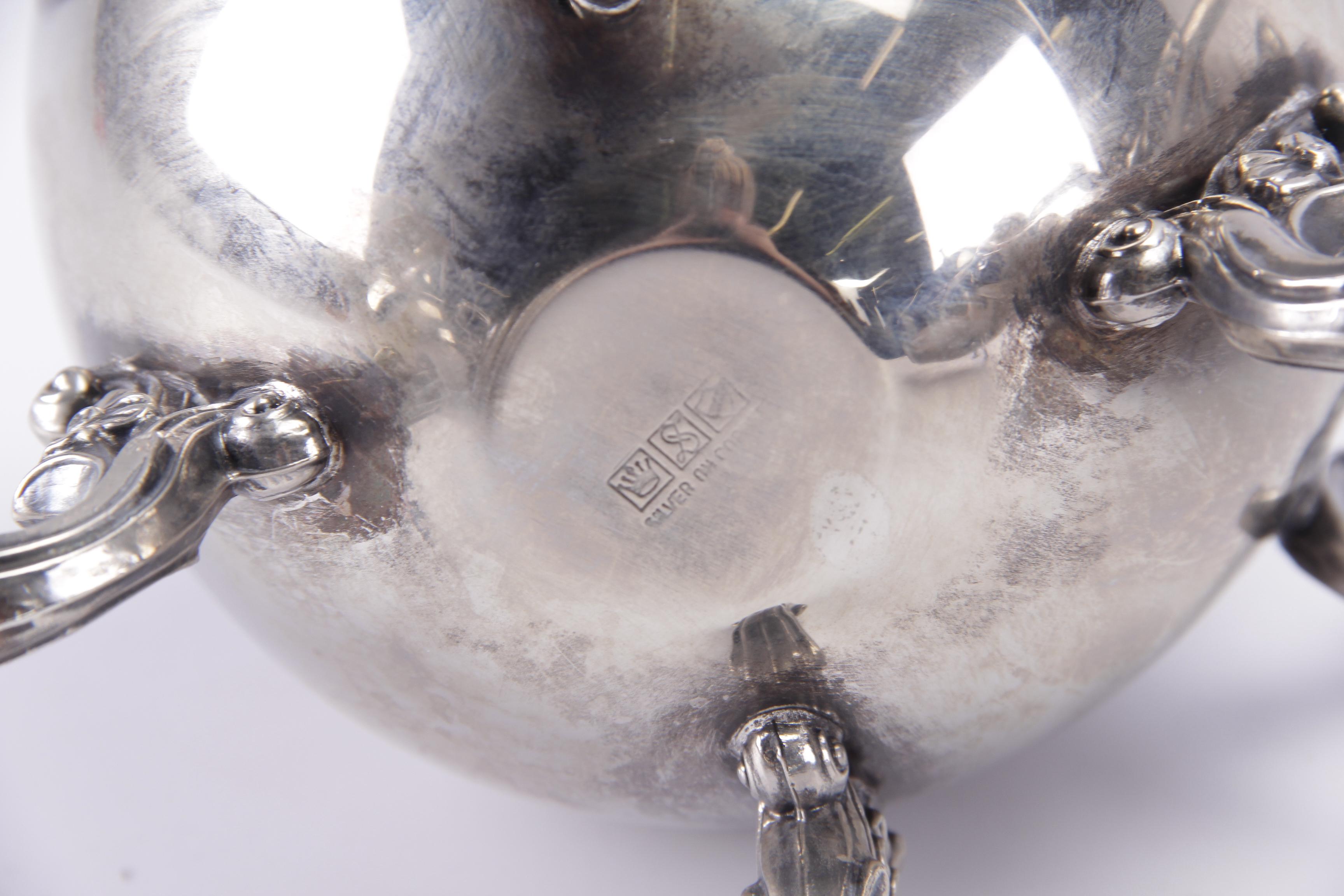 Vintage Sheridan Silver Co. Silver Plate Tea and Coffee Service Set