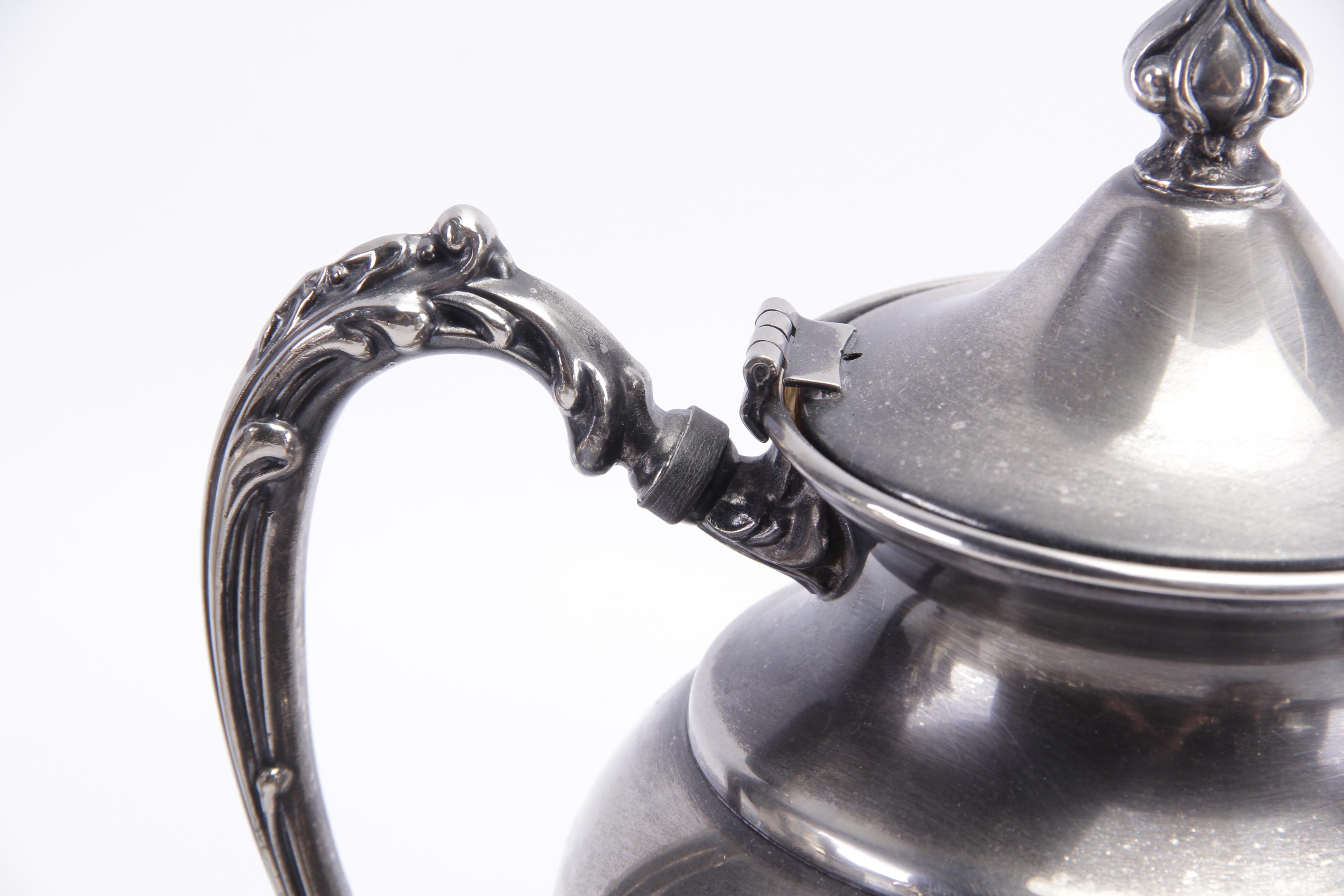 Vintage Sheridan Silver Co. Silver Plate Tea and Coffee Service Set