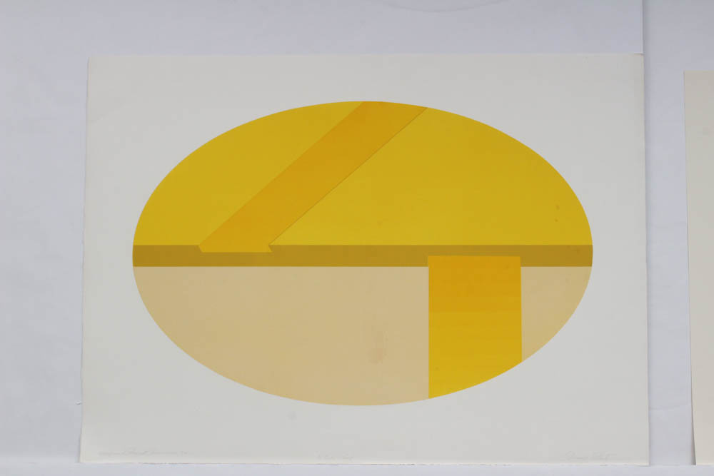 Donald Roberts Serigraphs on Paper "Ellipsoid" Series