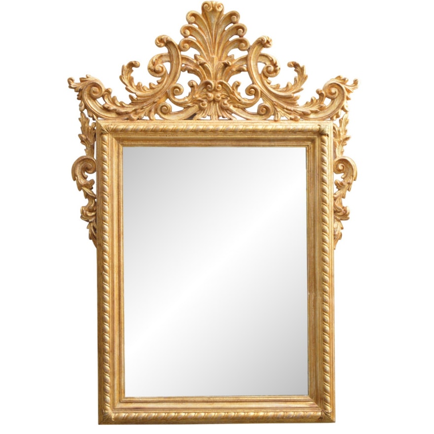 Louis XVI Style Gilded Beveled Wall Mirror from Louis Soloman