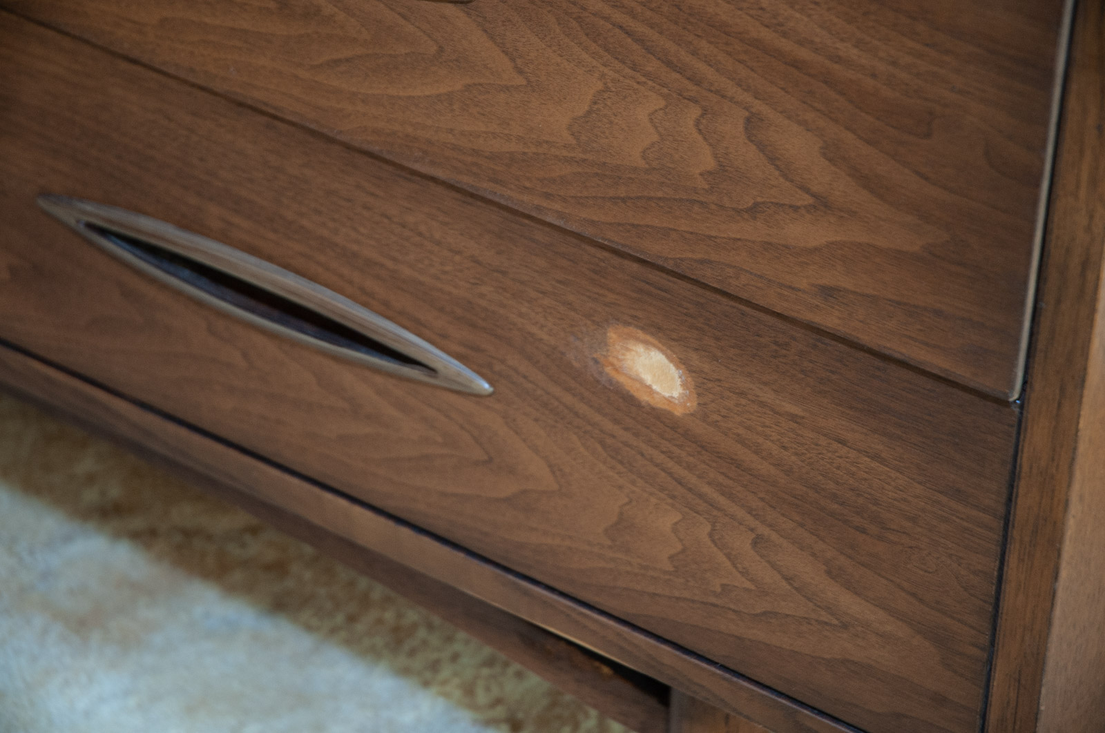 Mid Century Modern "Sculptra" Walnut Cabinet from Broyhill