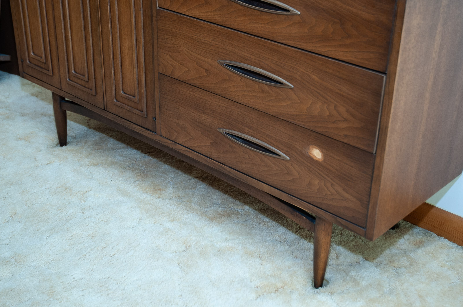 Mid Century Modern "Sculptra" Walnut Cabinet from Broyhill