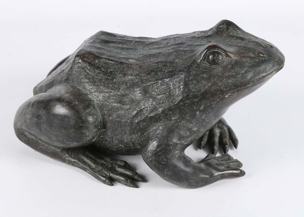 Maitland Smith Cast Brass Frog