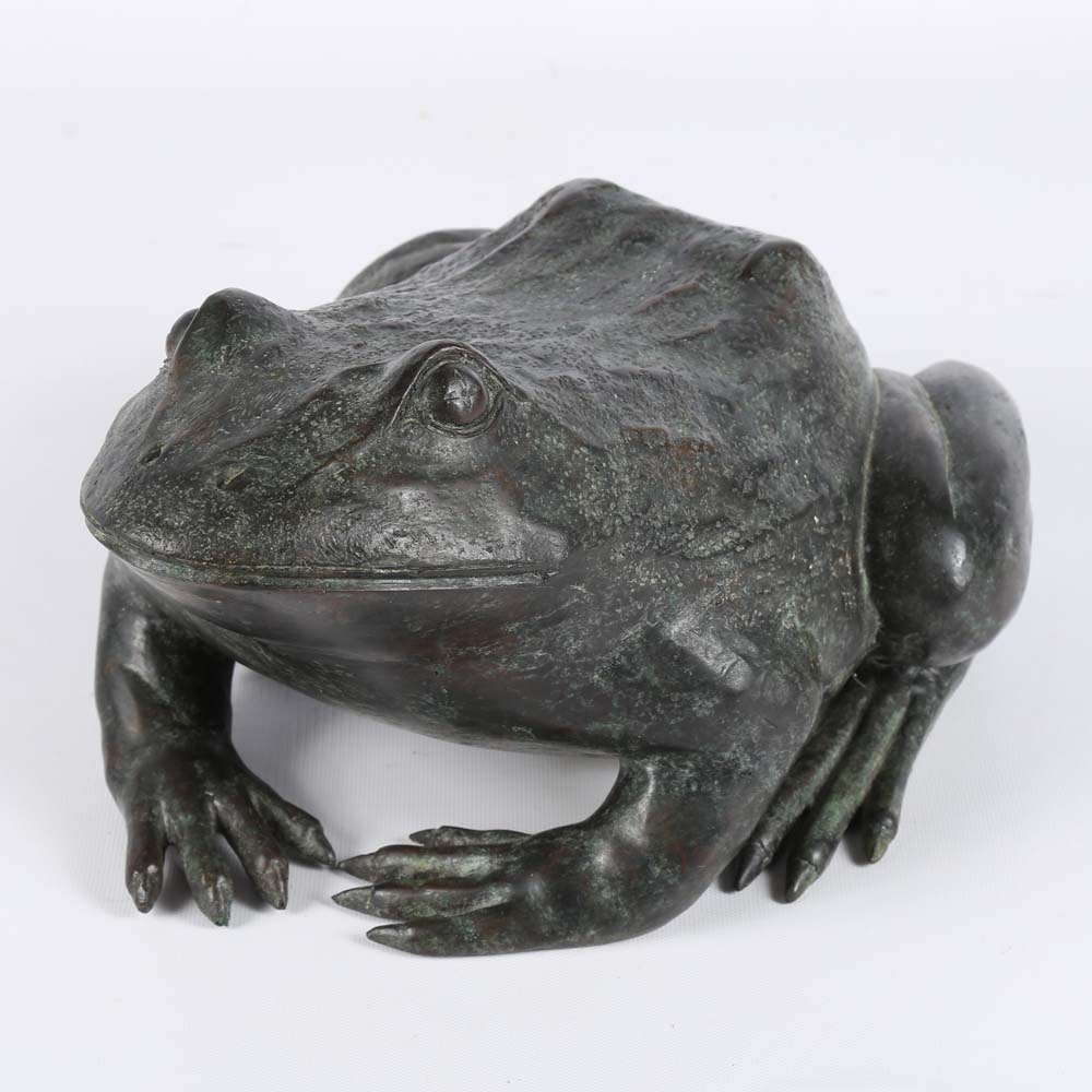 Maitland Smith Cast Brass Frog