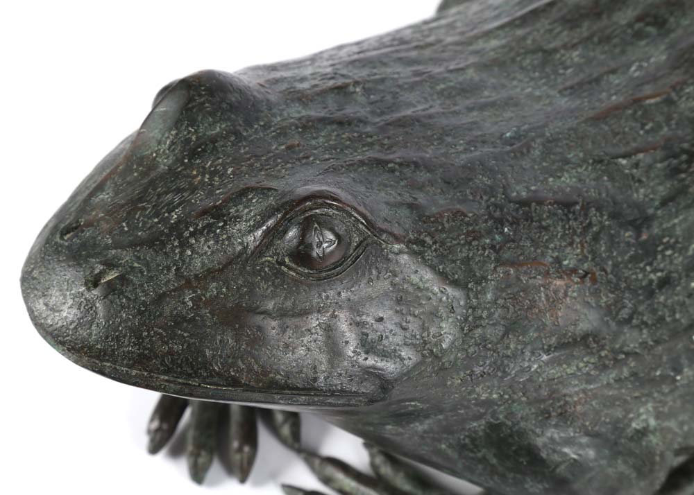 Maitland Smith Cast Brass Frog