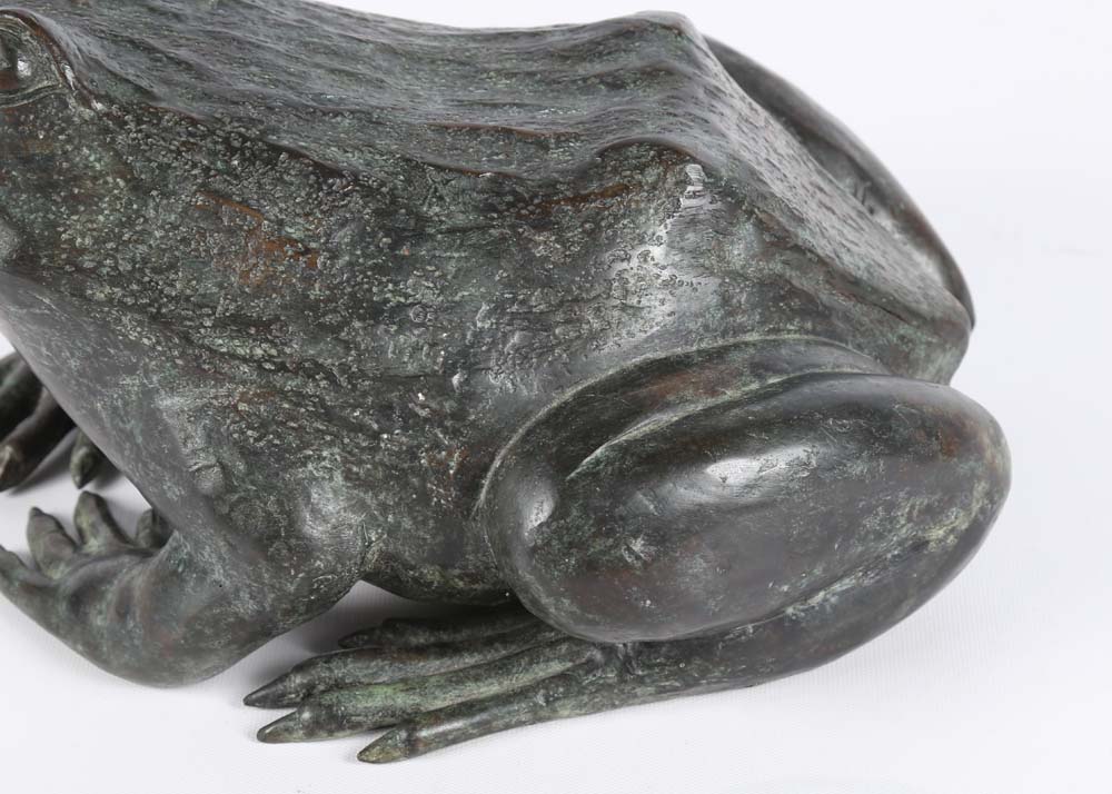 Maitland Smith Cast Brass Frog