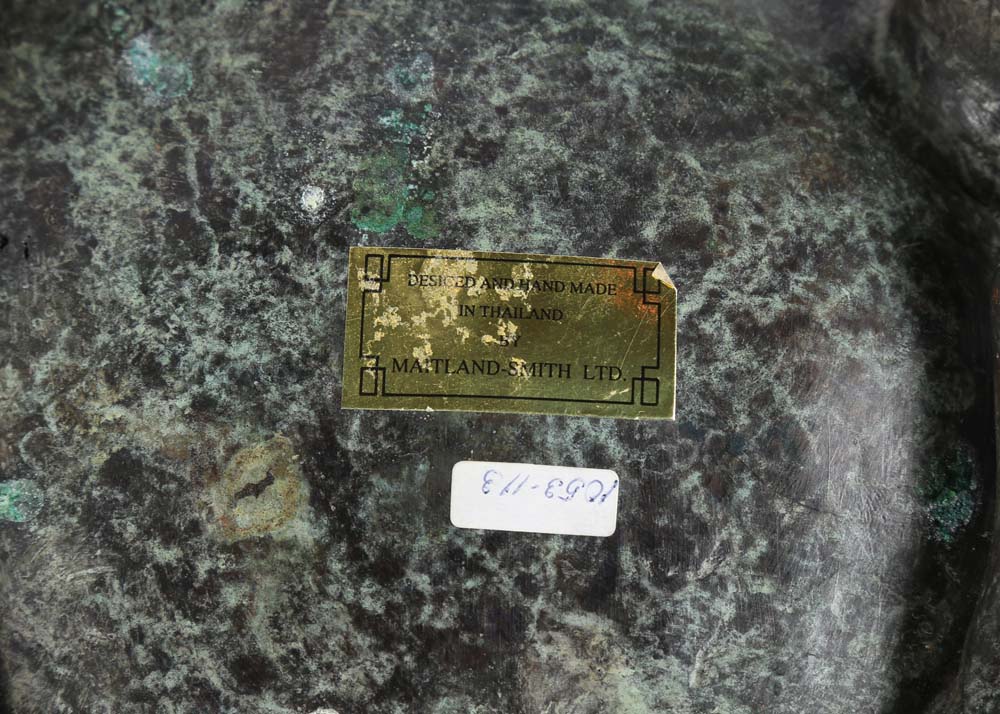 Maitland Smith Cast Brass Frog