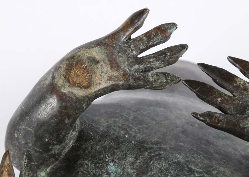 Maitland Smith Cast Brass Frog