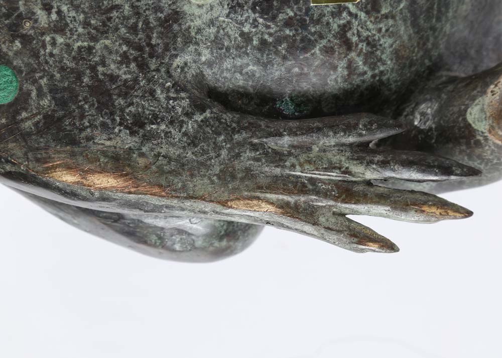 Maitland Smith Cast Brass Frog