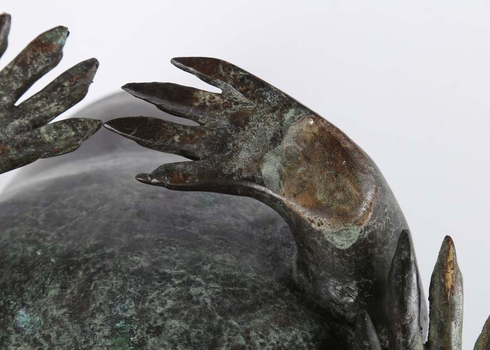 Maitland Smith Cast Brass Frog