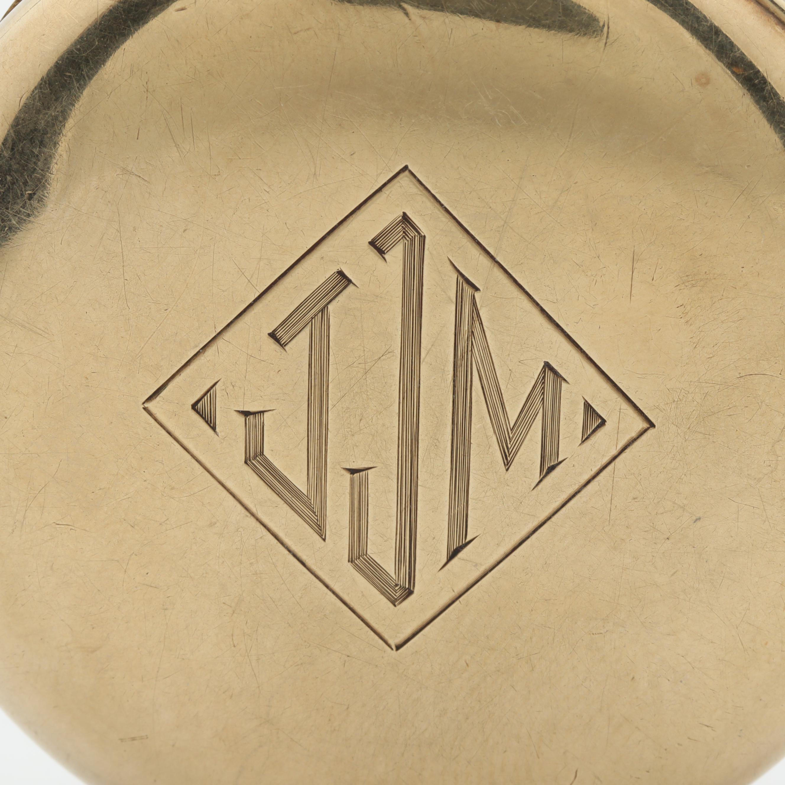 Circa 1922 Hamilton Gold Filled Open Face Pocket Watch