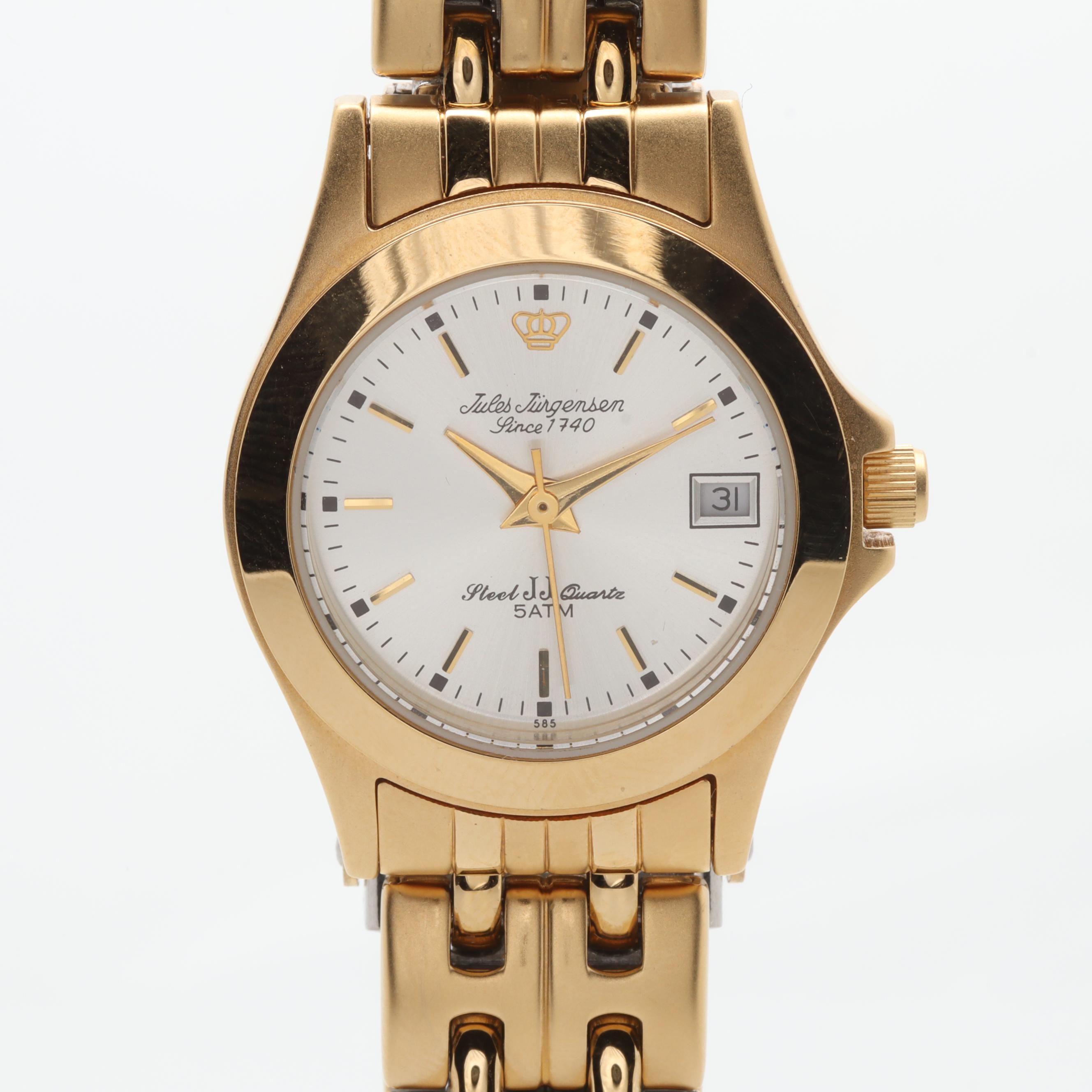 Jules Jürgensen Gold Tone Stainless Steel Watch