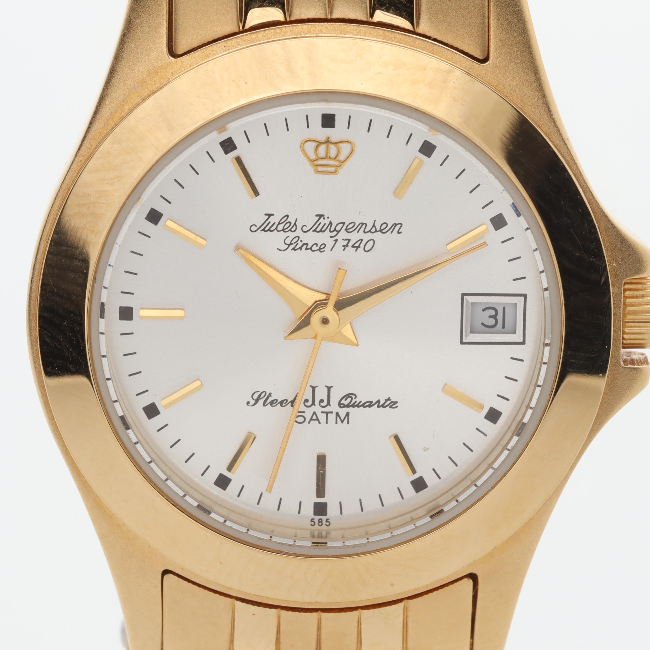 Jules Jürgensen Gold Tone Stainless Steel Watch