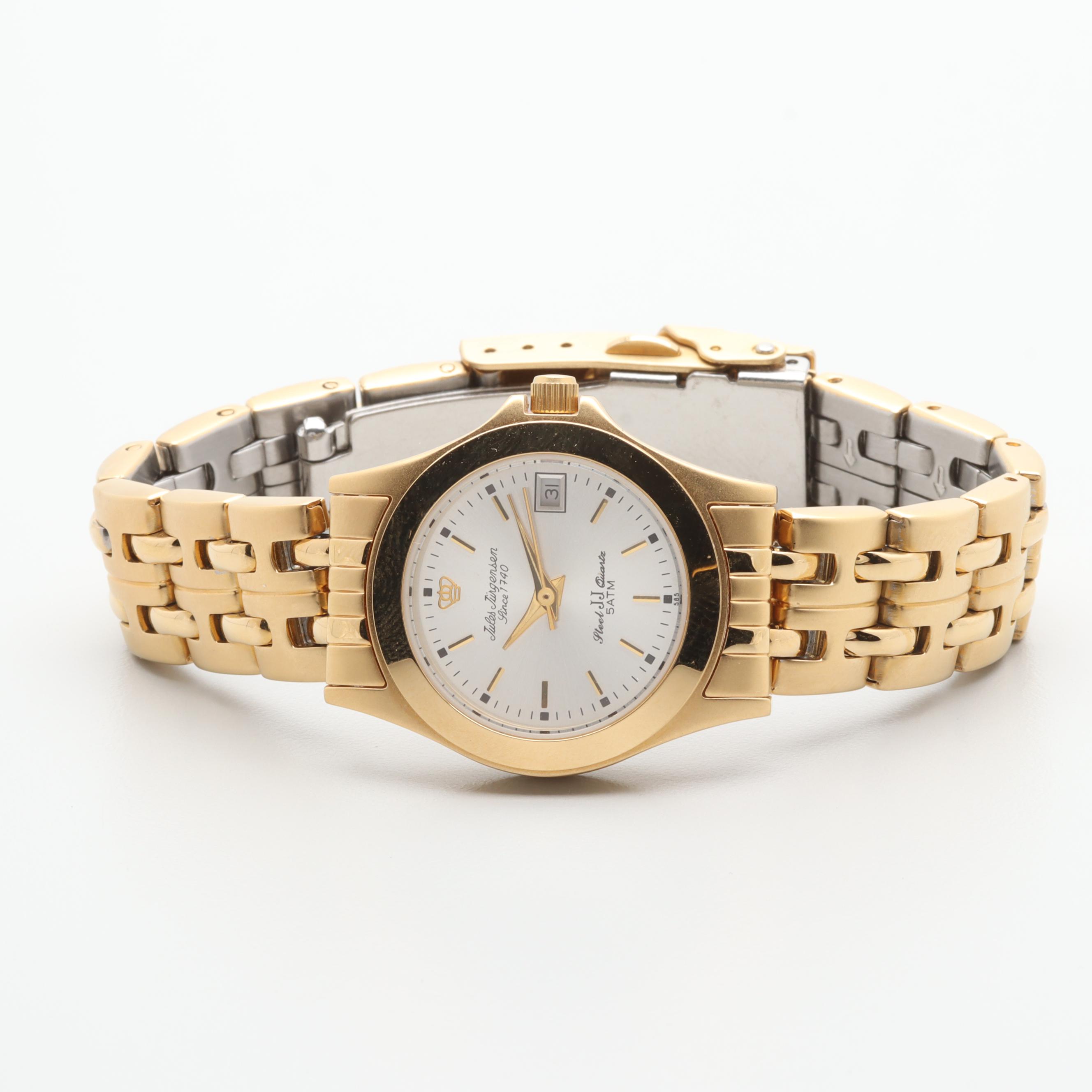 Jules Jürgensen Gold Tone Stainless Steel Watch