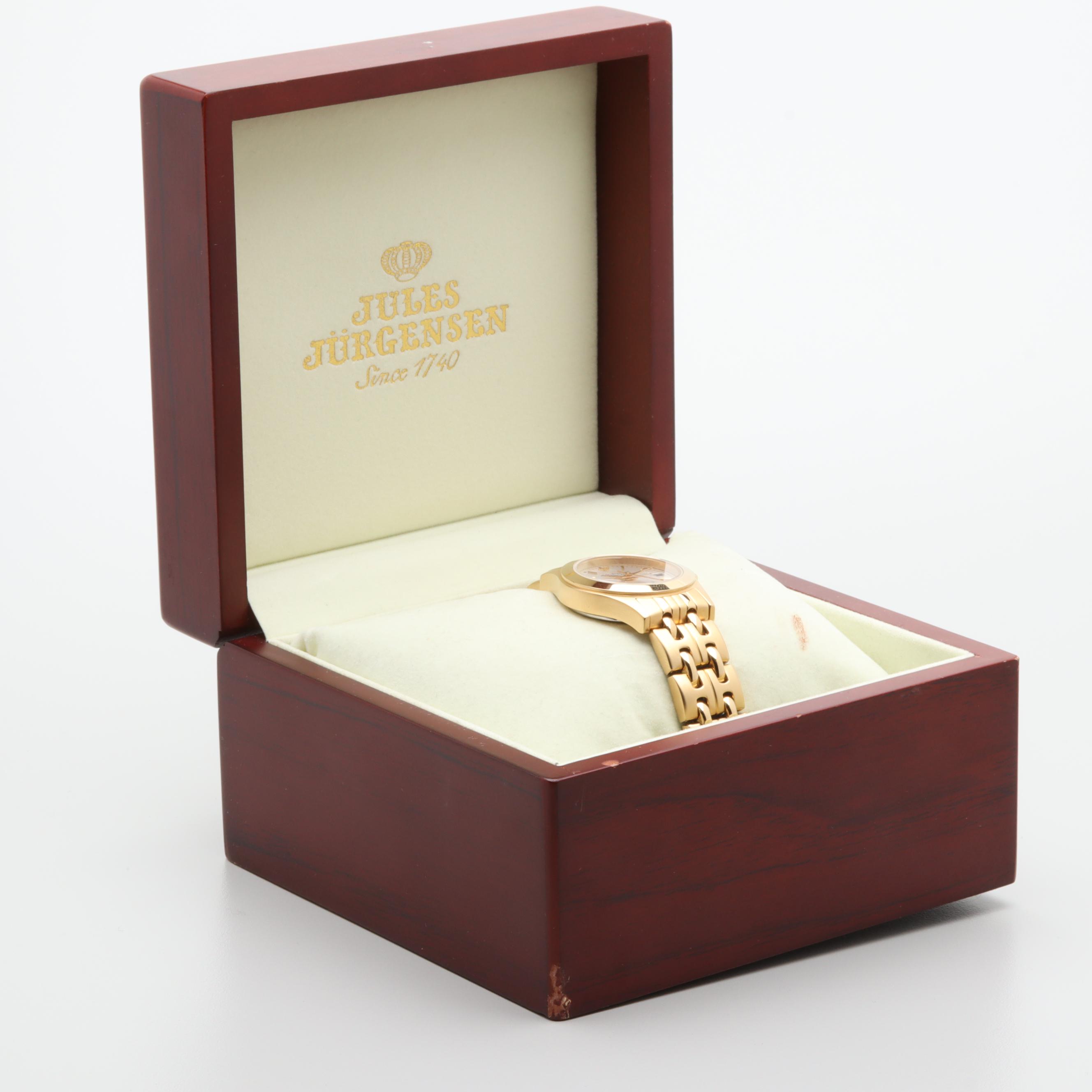 Jules Jürgensen Gold Tone Stainless Steel Watch