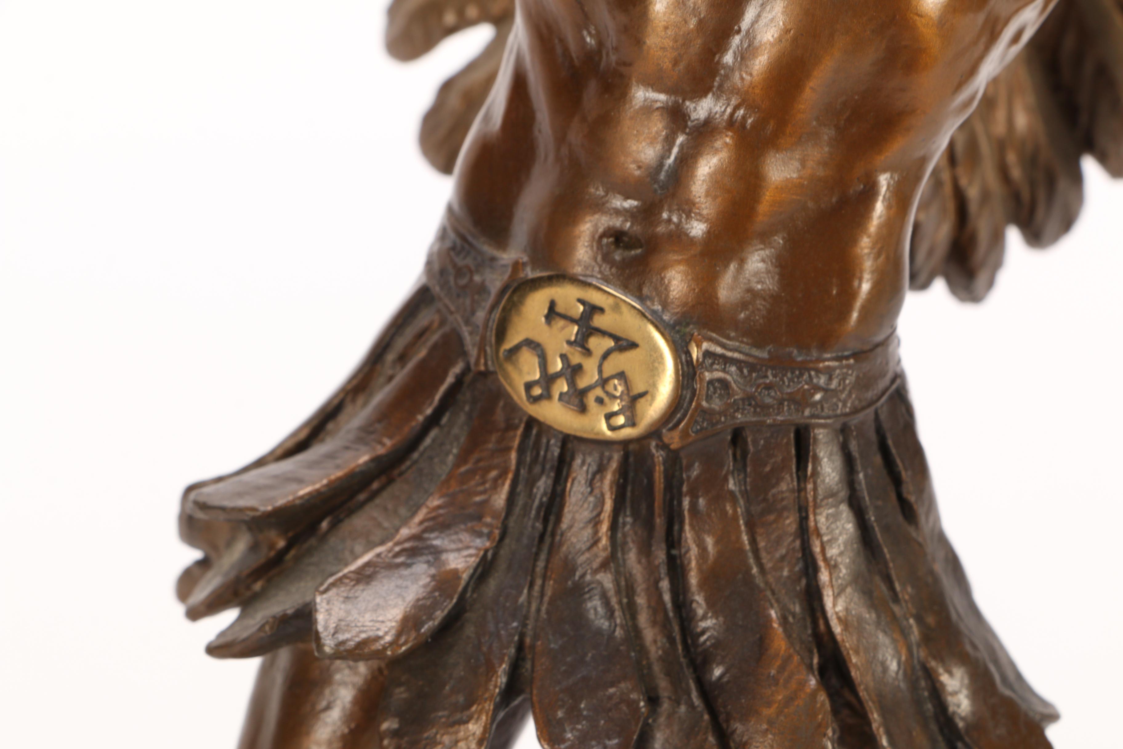 Franklin Mint "Michael the Defender of God" Bronze Statue