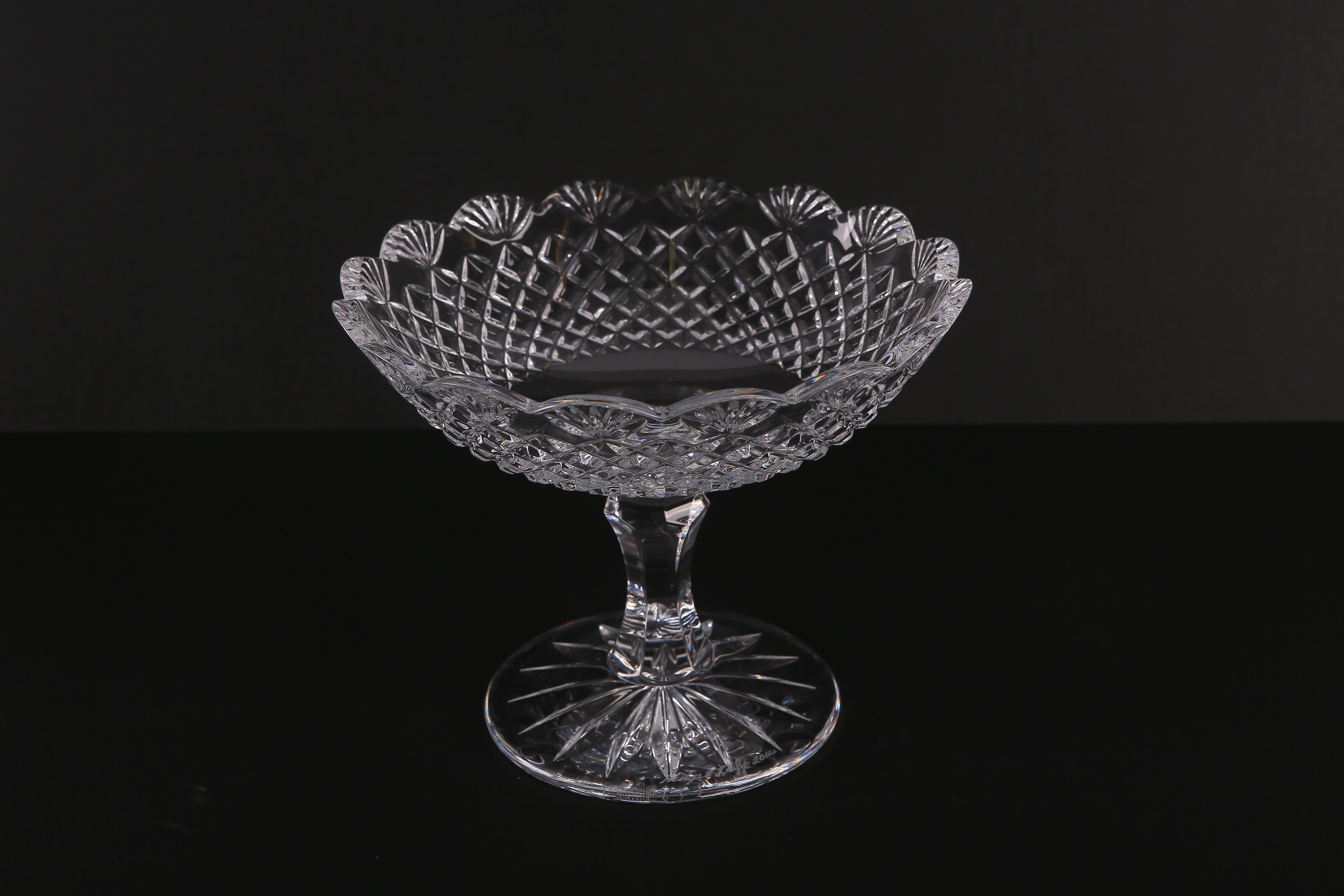 Waterford Crystal "Emily" Compote Signed by Master Cutter Phillip O'Keeffe