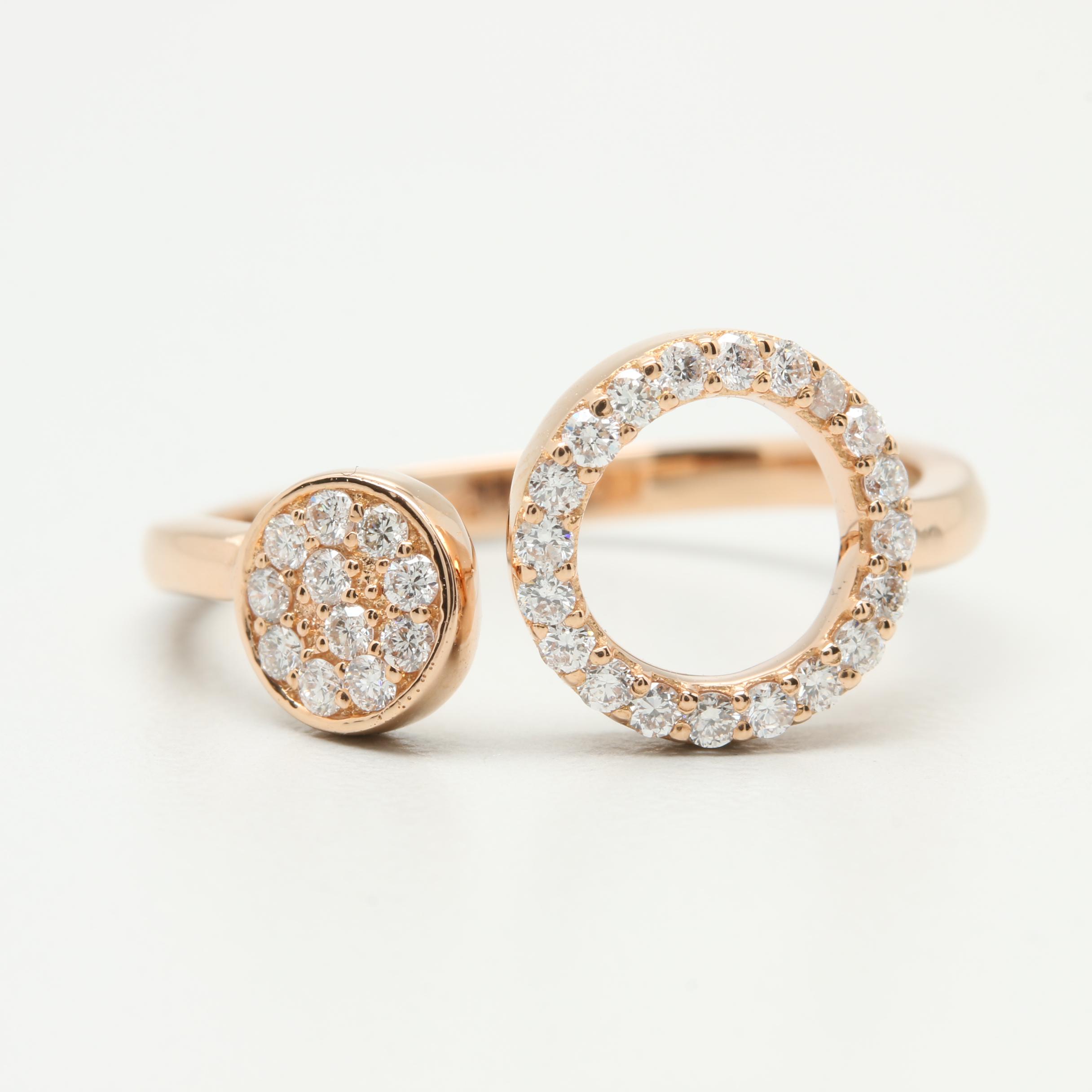 18K Rose Gold Diamond Ring