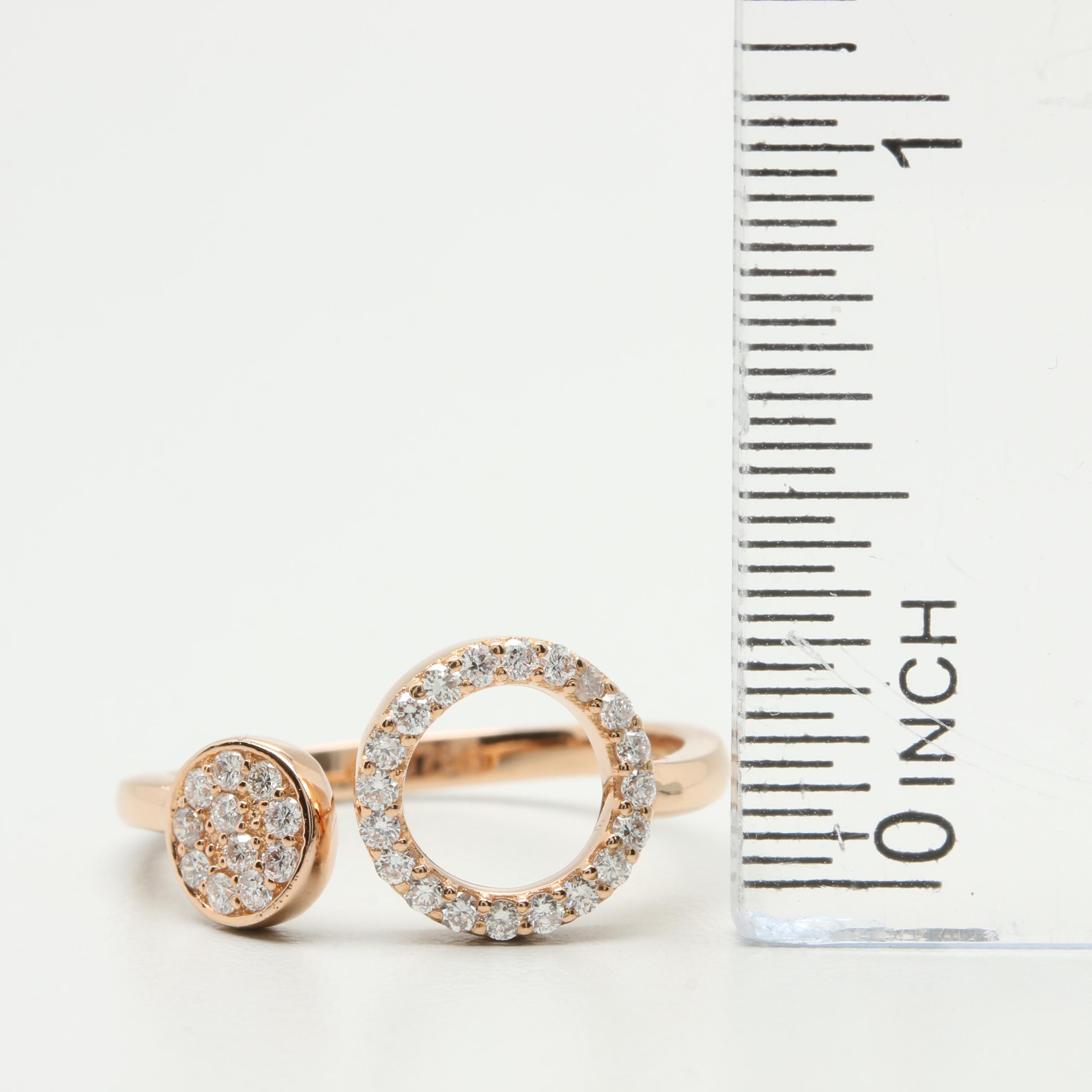 18K Rose Gold Diamond Ring