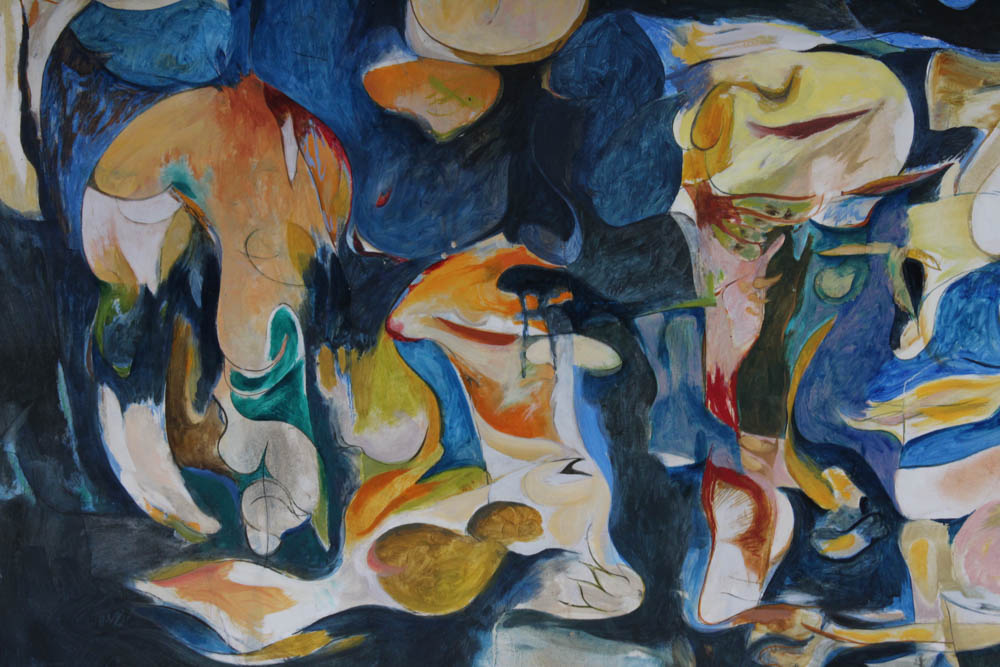 Donald Roberts 1990s Abstract Oil Paintings on Paper