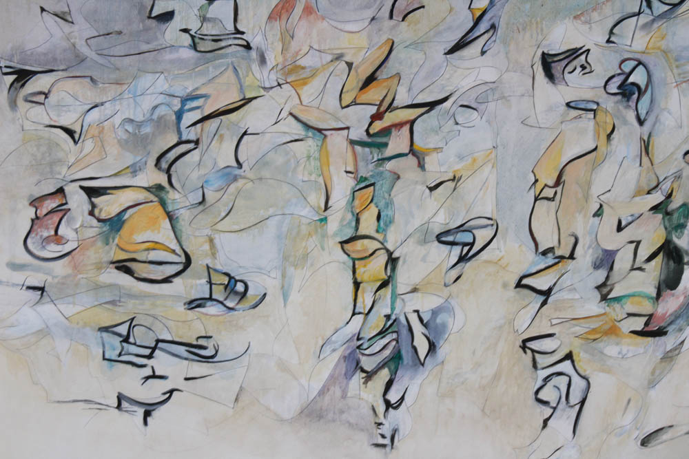 Donald Roberts 1990s Abstract Oil Paintings on Paper