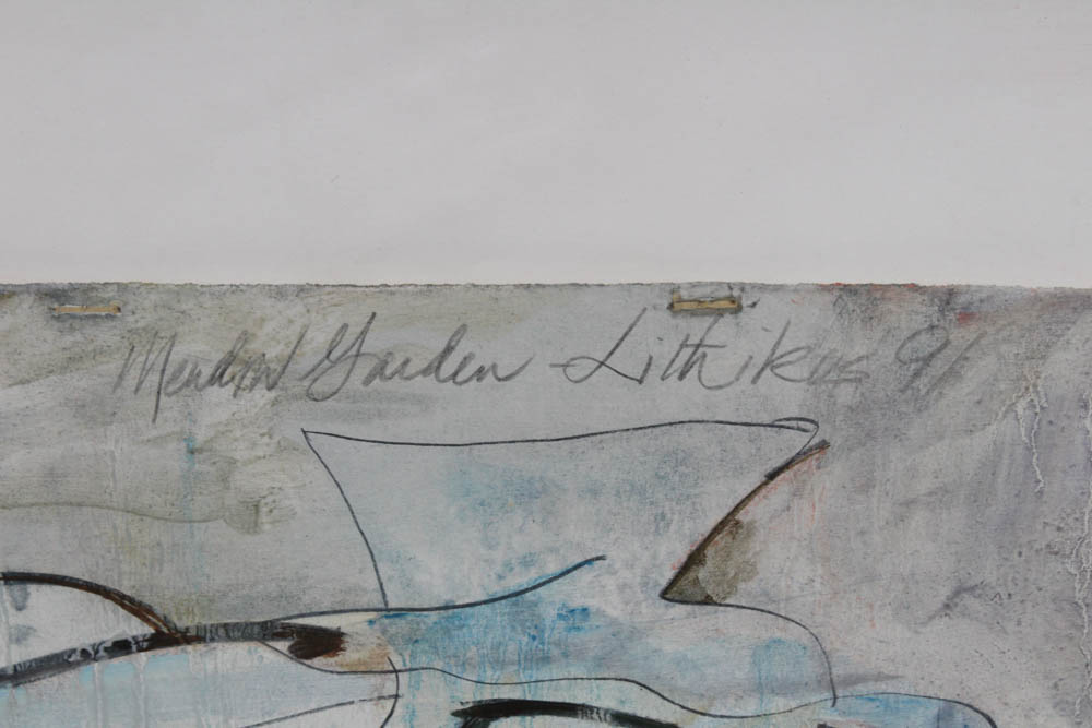 Donald Roberts 1990s Abstract Oil Paintings on Paper