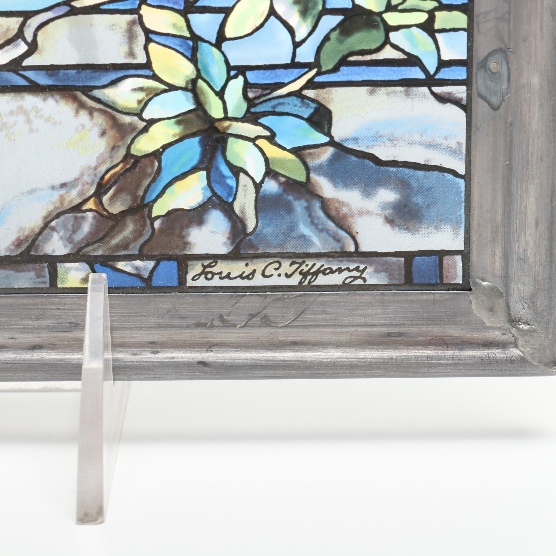 Glassmasters Printed Glass Suncatcher after Tiffany Studios