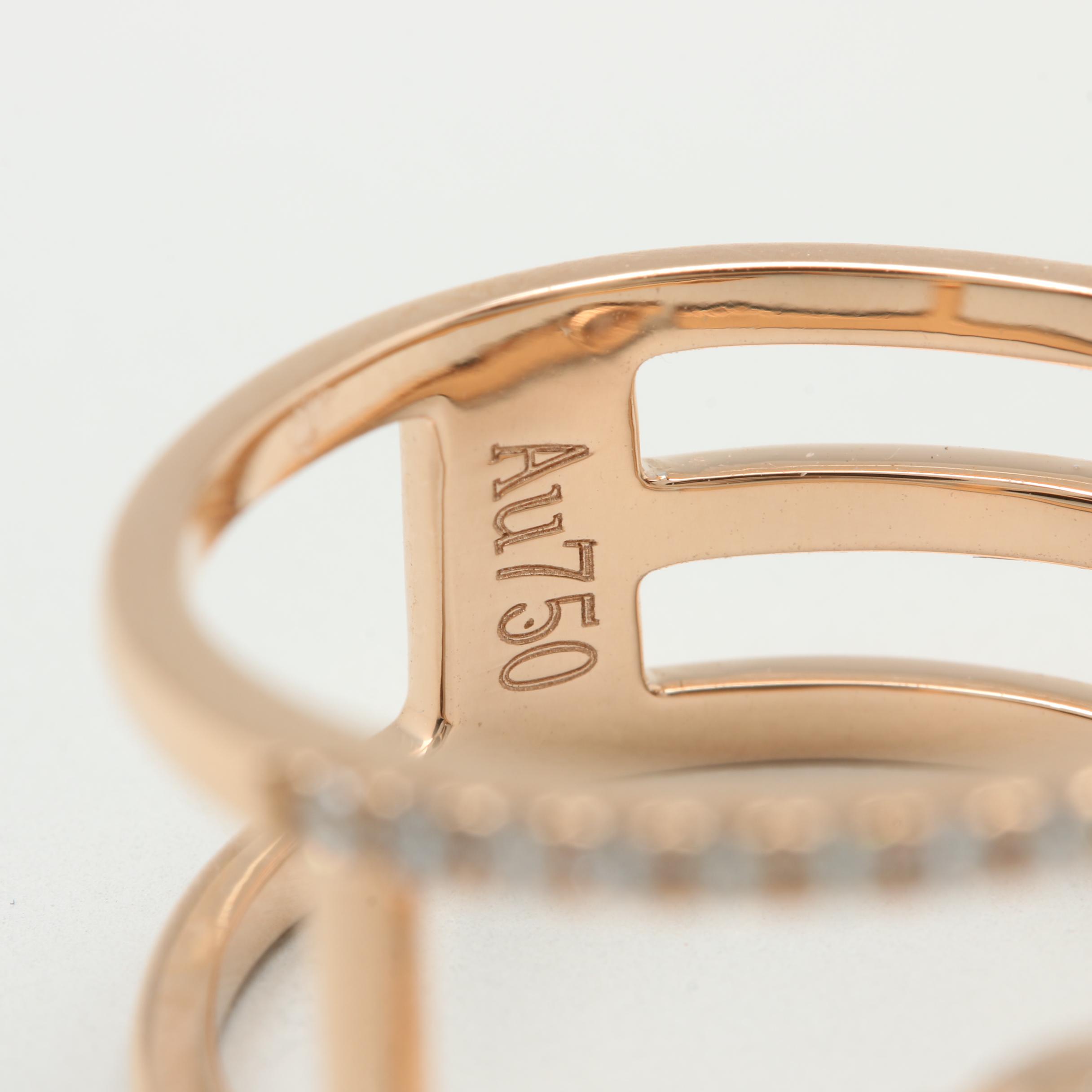 18K Rose Gold Diamond Ring