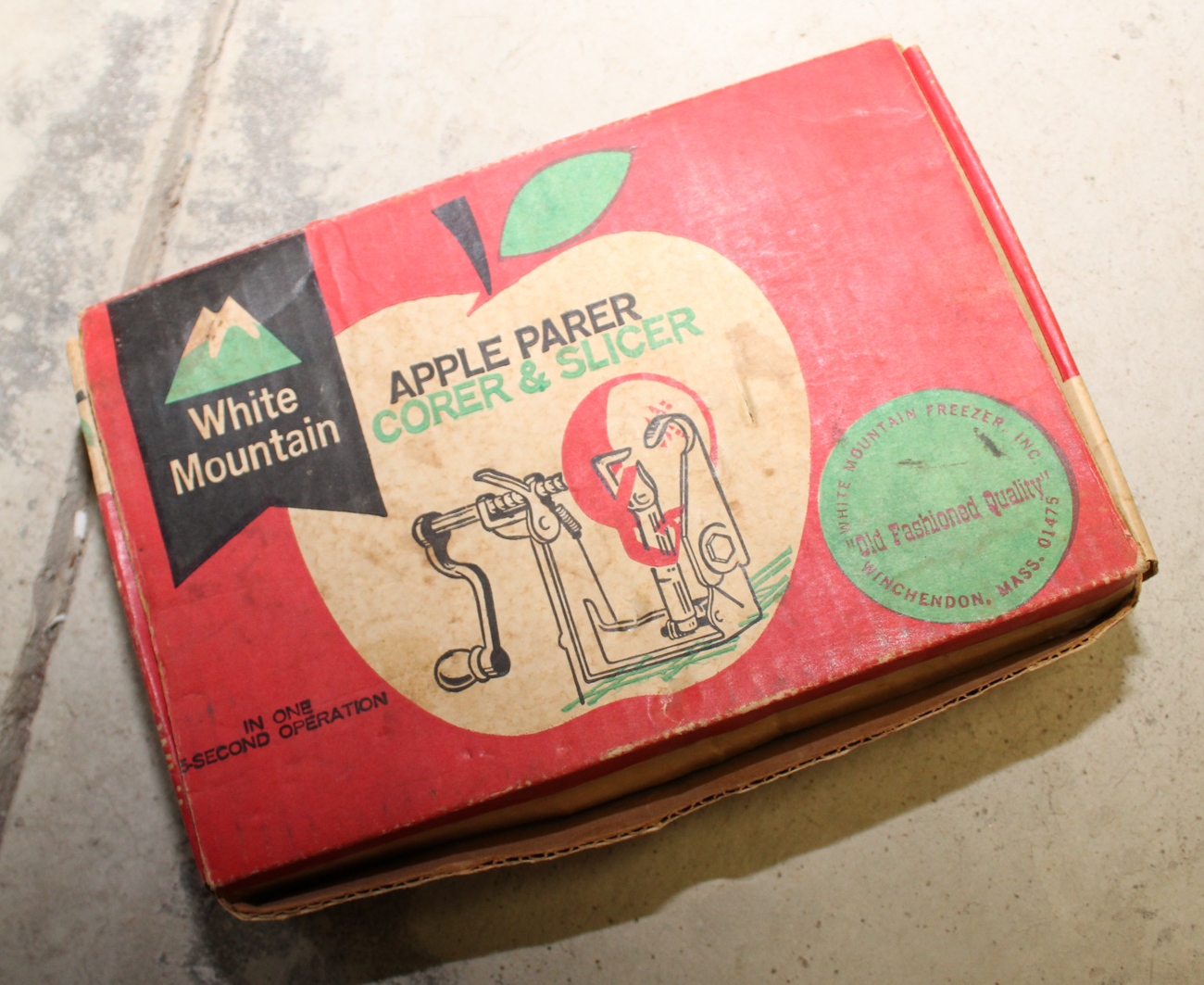 Vintage Meat Grinder and White Mountain Apple Corer