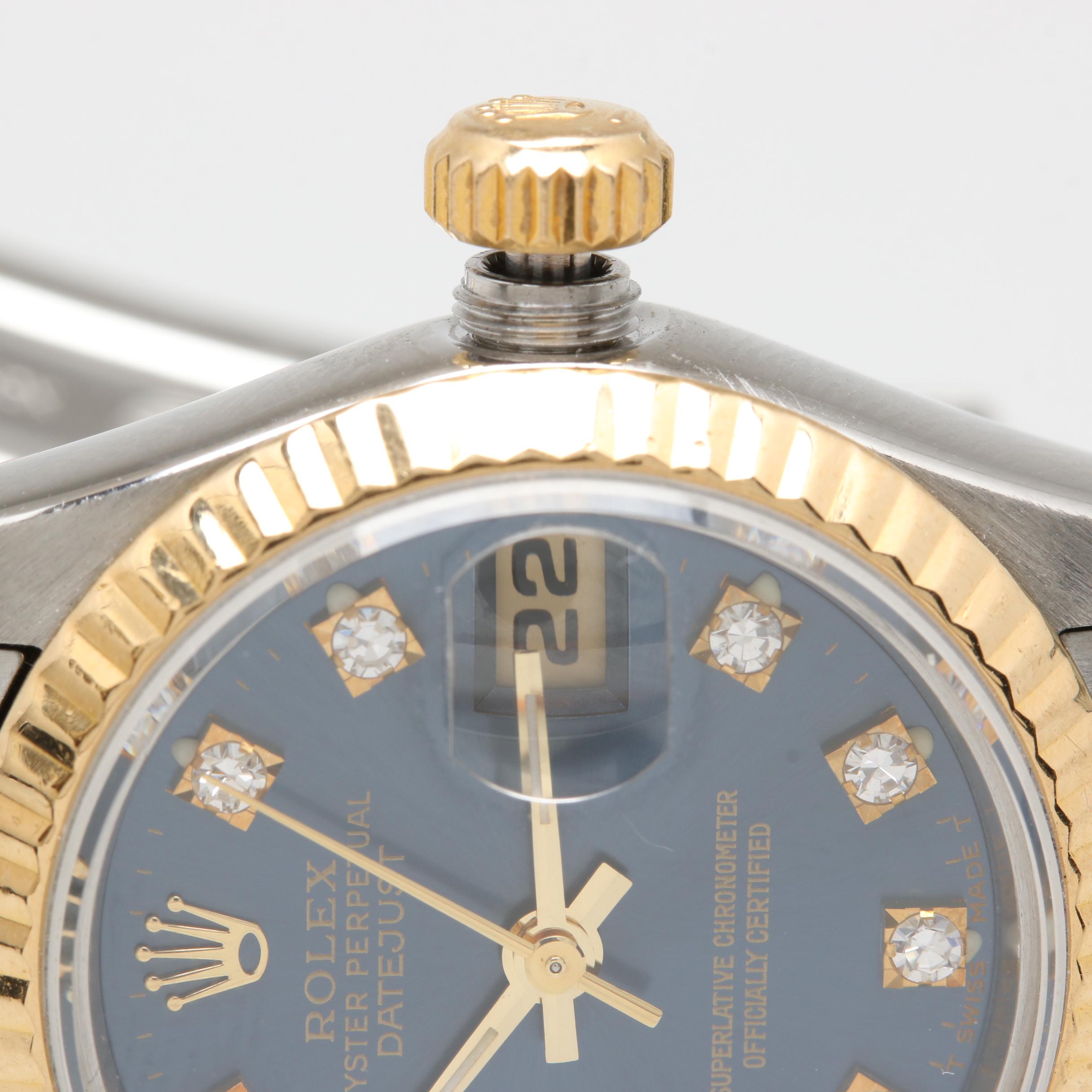 Rolex Datejust 18K Gold and Stainless Steel Diamond Automatic Watch