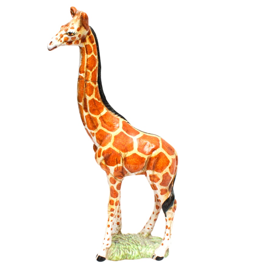 Italian Terracotta Giraffe Sculpture