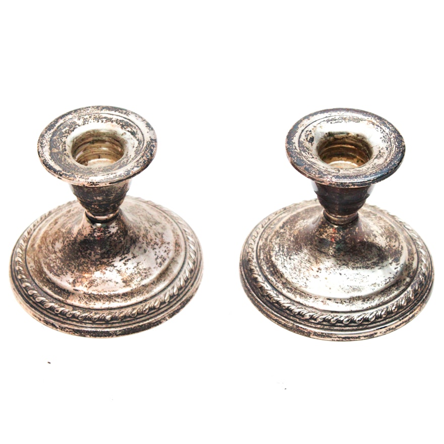 La Pierre Weighted Sterling Silver Candle Sticks