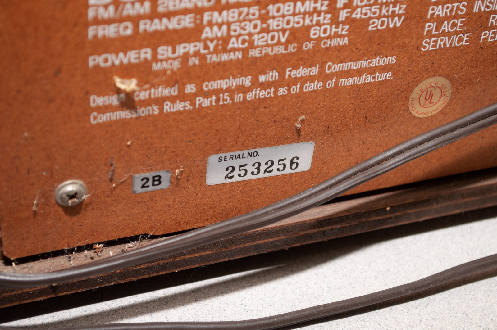 Vintage Sony Fidelity Sound Radio