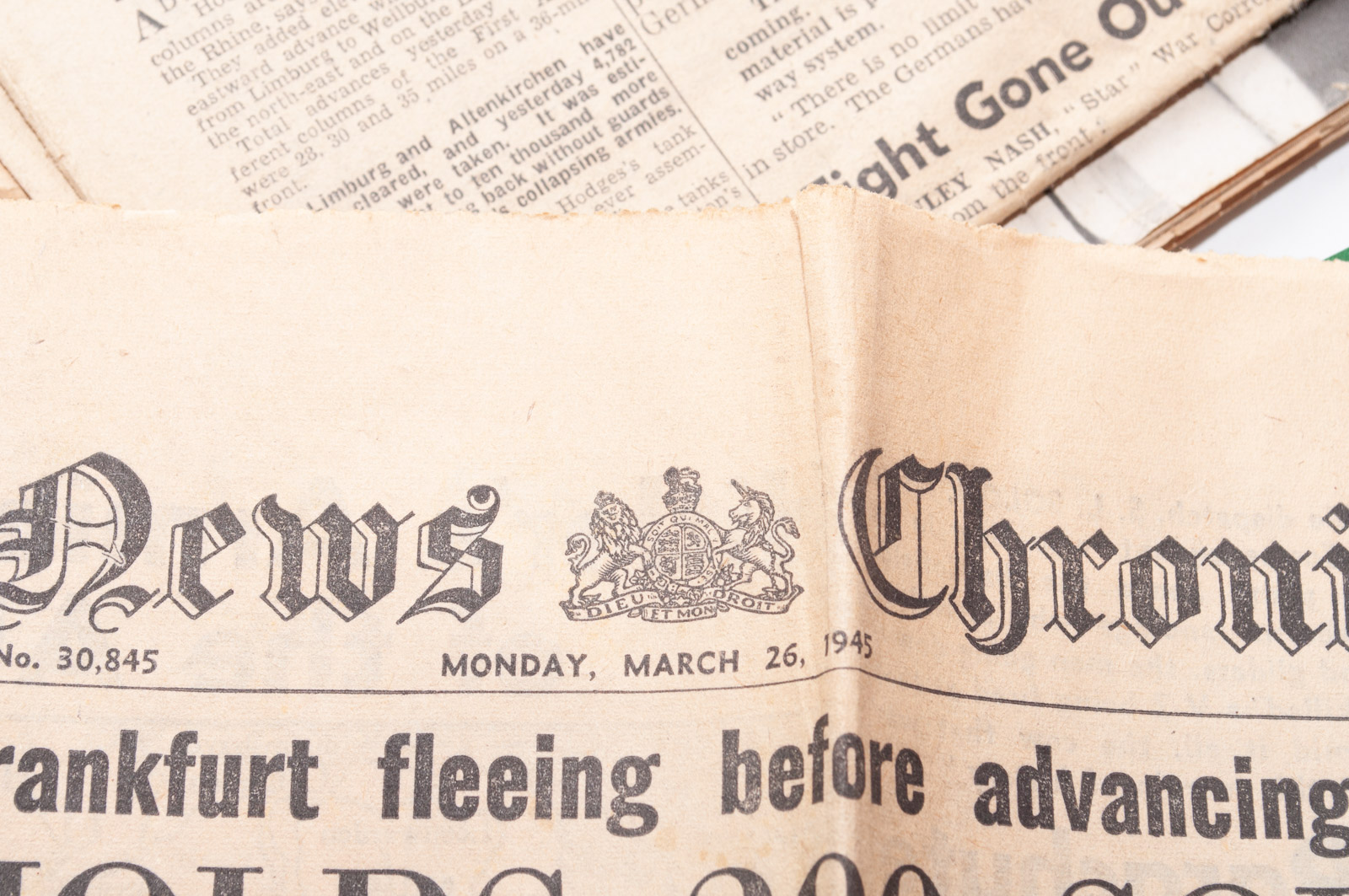 Vintage Ephemera Including WWII Newspaper Reporting