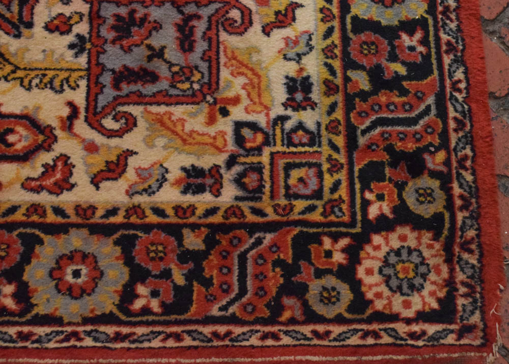 Vintage Power Loomed Heriz Serapi Style Area Rug
