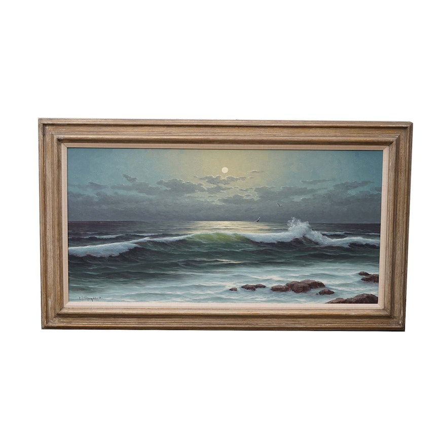 Herman Wyngaard Seascape Oil Painting