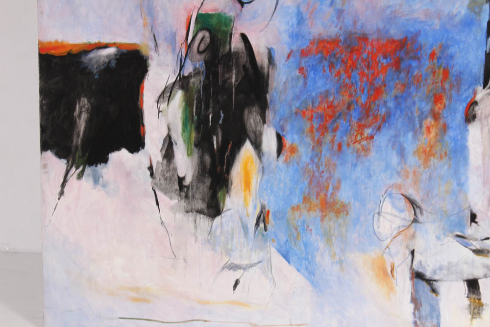 Donald Roberts 2003 Mixed Media Painting on Canvas "Island Reach"