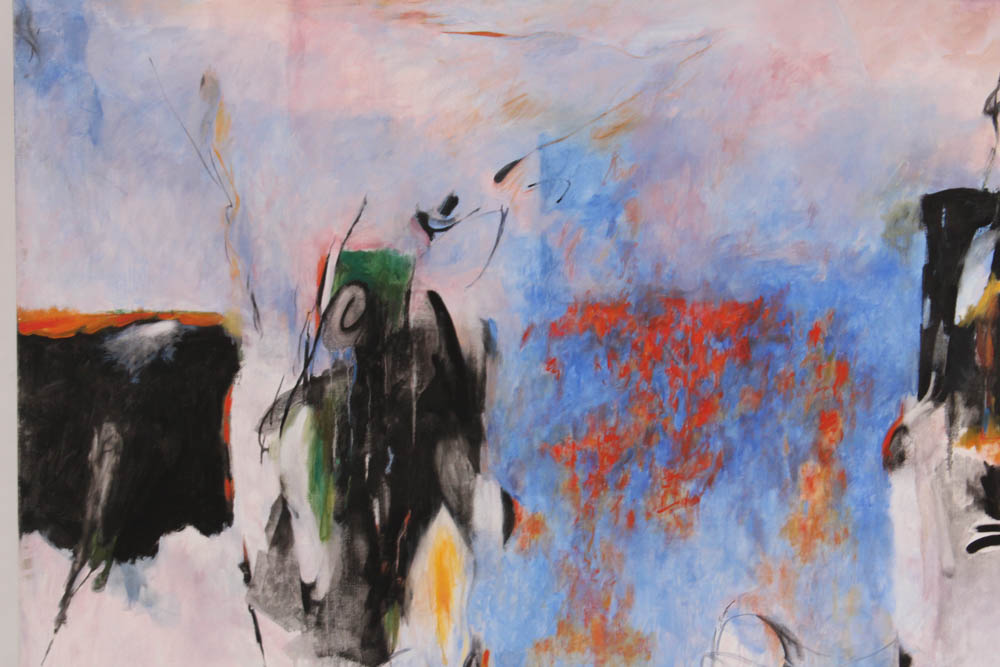 Donald Roberts 2003 Mixed Media Painting on Canvas "Island Reach"