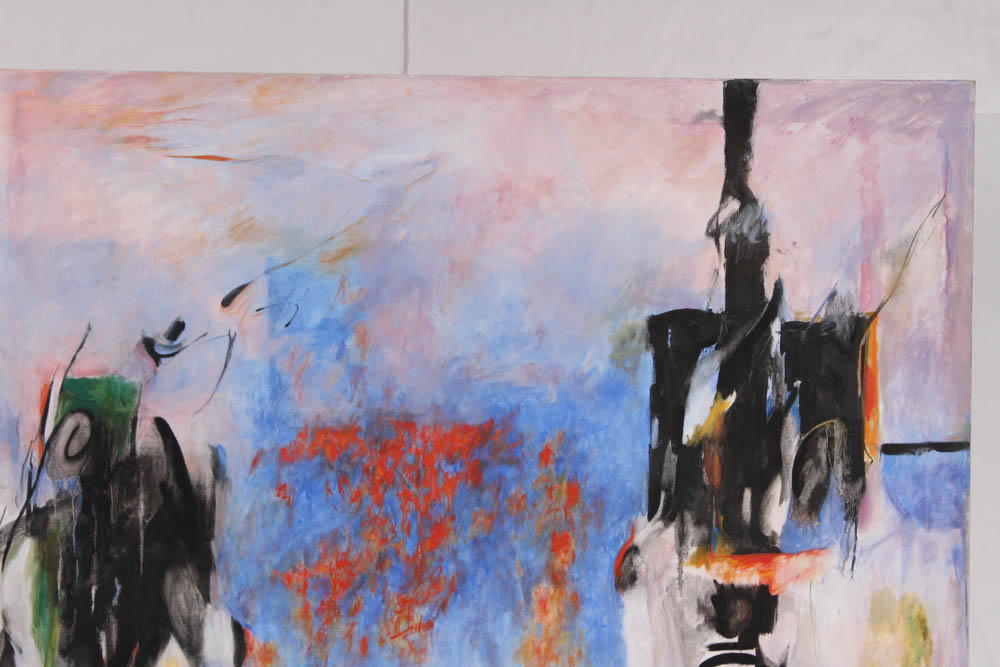 Donald Roberts 2003 Mixed Media Painting on Canvas "Island Reach"