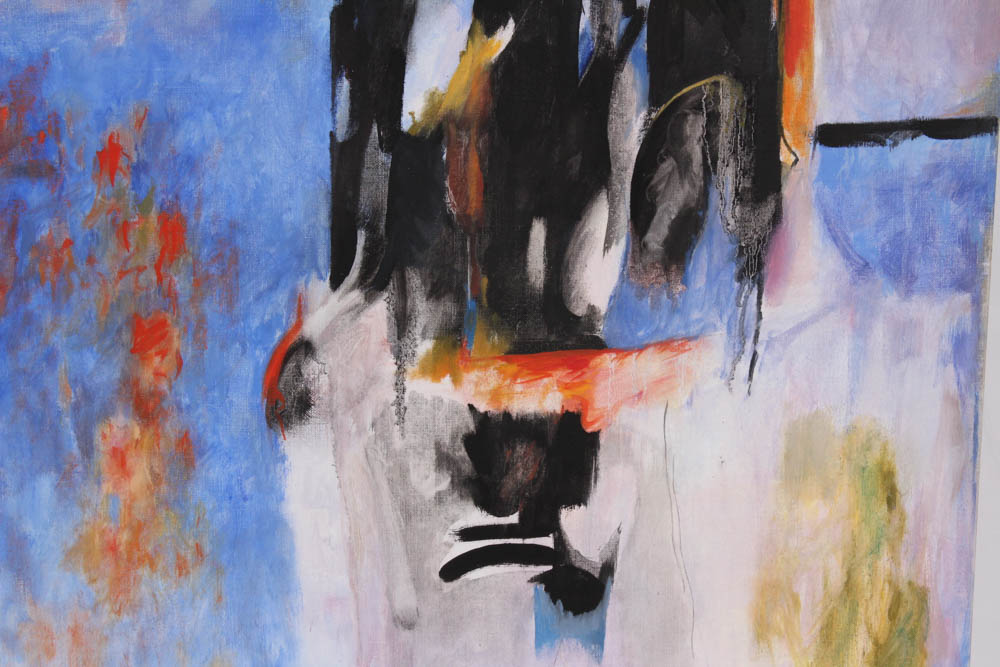 Donald Roberts 2003 Mixed Media Painting on Canvas "Island Reach"