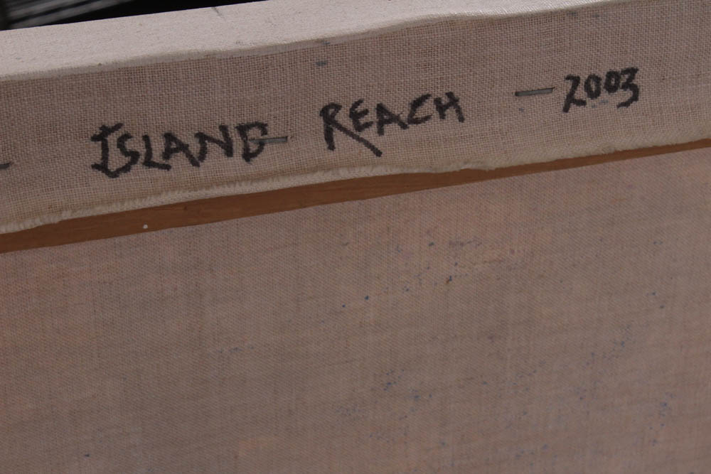 Donald Roberts 2003 Mixed Media Painting on Canvas "Island Reach"