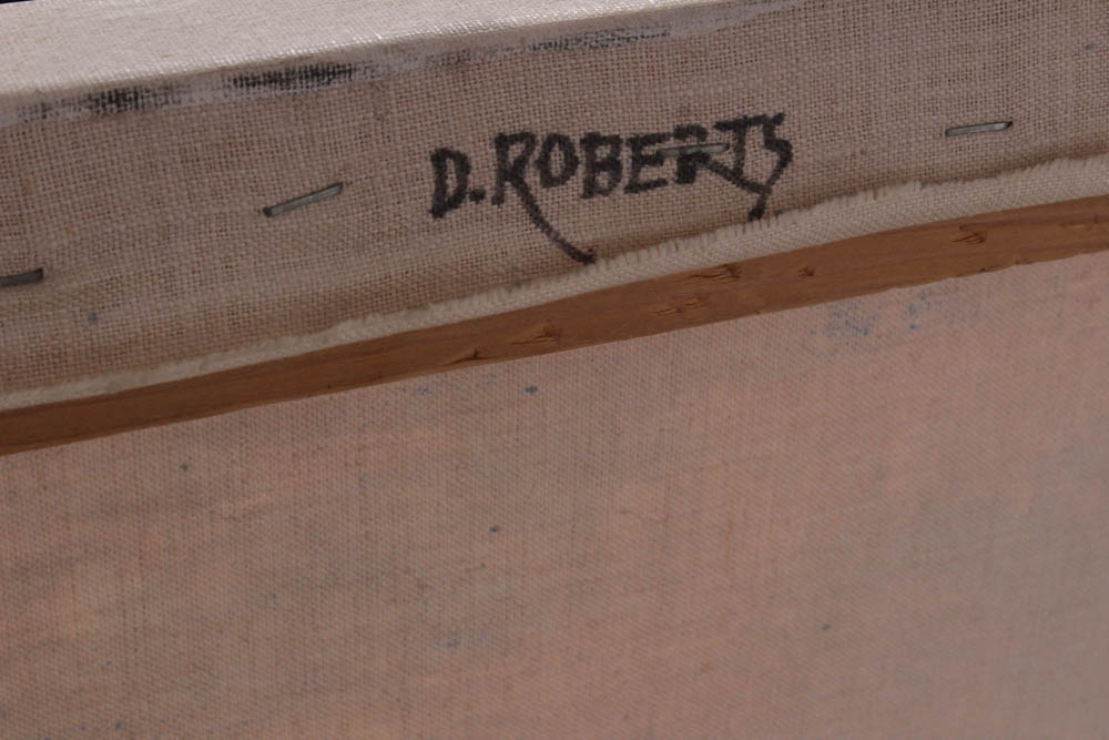 Donald Roberts 2003 Mixed Media Painting on Canvas "Island Reach"