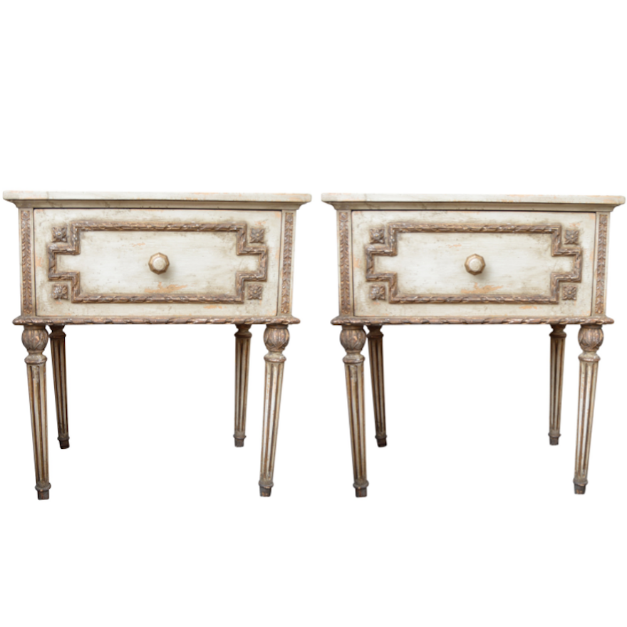 Pair of Neoclassical Style Side Tables from John-Richard