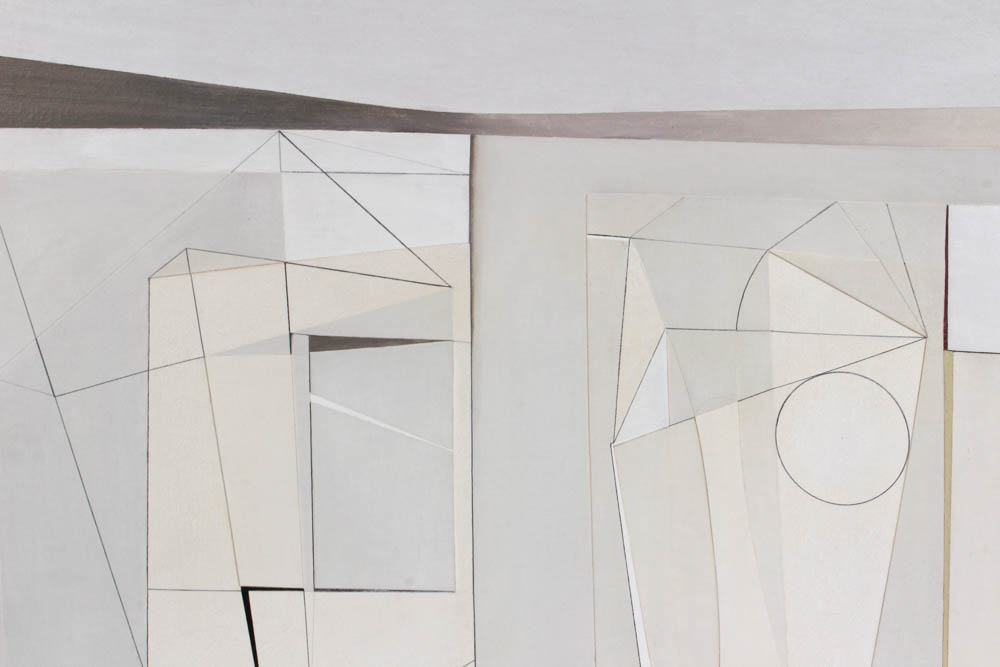 Donald Roberts 1960 Mixed Media Painting "Mutuality"